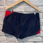J.Crew NWT  Small Red & Navy Blue Colorblock Breatheable Nylon Shorts 1.5” inseam Photo 1
