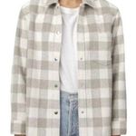 Rails Shirt Jacket Women Small Gray Ivory Tripp Shacket Plaid Flannel Cowgirl Photo 0