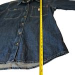 Carhartt Womens Relaxed Fit Denim Button-Down Shirt M Cotton Blue pocket outdoor Photo 7