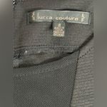 Lucca Couture  Classic Black Midi Dress Photo 7