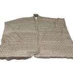 Chico's  Tan Cream Beige Ruana Sweater One Size Shawl Poncho‎ Open Weave Knit Photo 3