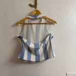 Bishop and Young  Striped Halter Tank Top Size XL Photo 2