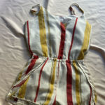 Dance & Marvel Red and Yellow Striped Jumpsuit Size M Photo 0