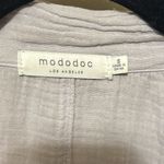 Mododoc Open‎ Front Long Gauzy Lightweight Blazer Size Small Gray Photo 6