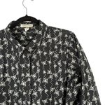 Coldwater Creek  Black Butterfly Print Button Front Shirt Fairy Womens 16P Photo 1