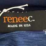 Renee C. Women’s Dress 1X Paisley Print Short Sleeve Belted Made In USA Boutique Blue Photo 7