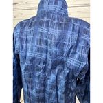 Lavon Y2K Full Zip Jacket Nylon Medium Vintage 90s Geometric Blue Windbreaker Photo 8