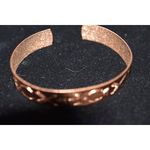 Source Unknown Vintage Genuine Copper stamped 1970's western engraved cuff statement bracelet Photo 2