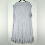 Free People  Gone Sailing Maxi Dress Nautical Stripe Twist Detailing Size Medium Photo 4