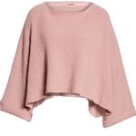 Free People  Can’t Wait Pink Women's Sweater poncho Size MEDIUM Photo 11