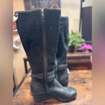 UGG  Lesley Tall Leather Wedge Boots. Black Size 6 Photo 6