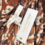 LOVE THE LABEL Anthropologie Mirabelle Ruffled Maxi Dress Brown Floral Sz M NWT Size M Photo 12