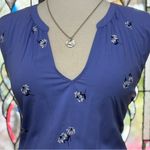 Old Navy Periwinkle Sleeveless Split V-Neck Dress Photo 2