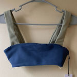 We Wore What Ziz Pale Navy Bandeau Top Size XS Blue Photo 0
