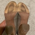 Brass Plum Taupe Ombre Toe Leather Heeled Zip Up Fringe Booties Size 9 Photo 4