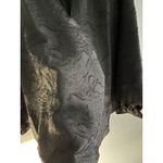 Spartina 449 NWT Top Womens 2XL Black Josette Jacquard Boxy Ruffle Cocktail Photo 4