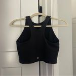 Athleta  Conscious Crop Top M Powervita A-C Cup Black Sport Bra Tank Photo 4
