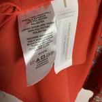 Loft Rust Orange Floral Print Long Sleeve A-Line Button Front Mock Neck Dress 12 Photo 7