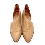 Free People  Royale Cutout Flat Size 39.5 /9 Tan Leather Pointed Toe Boho Western Photo 4