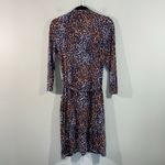 Garnet Hill Women Mixed Print Mavis Button Up Tie Waist Knit Dress Size S Photo 8