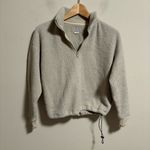 Everlane ReNew Quarter Zip Fleece Oat- Size XS Photo 2