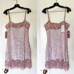 BHLDN  Dress Audrey Adele Sequin Mini Shift Beaded Bridal Pink M NWT Photo 2