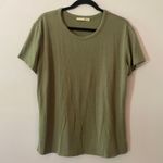 Wilfred Free Women size Medium Forest Green Crewneck Tee T-Shirt Stretch Lounge Photo 0