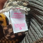 No Boundaries  V-Neck Checkered Cardigan Size XXXL Juniors Rib Trim Preppy Green Photo 4