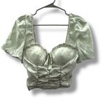 Haute Monde Haute Monde Pink and Green Textured Tops Photo 4