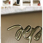 Bebe Gianna Zip Around Wristlet in Tan Pebbled Vegan Saffiano 4” x 7.5” x 1.5” Photo 7