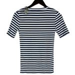 J.Crew NWT Nautical Striped Short Sleeve Long Casual Cotton Top XS Blue White Photo 3