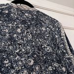 Ulla Johnson Nara Blouse Indigo Patchwork Printed Size 0 XS Statement Sleeves Photo 12