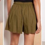 FAHERTY Marina Seersucker Shorts Military Olive Size XS Organic Cotton NWOT Green Photo 2