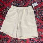 Good American  Boyfriend Sweat Shorts Bone Size 2 / Medium Photo 0
