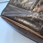 Paris Handbags New York Vintage Multiple Metallic Patchwork Bucket Bag Gold Photo 5