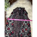 Black Rivet red/black/gold sleeveless open vest sz small Red Photo 6