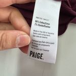 Paige ‎ Top Womens Small Red Purple Ribbed Knit Long Sleeve Turtleneck Lace Trim Photo 3