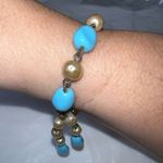 Vintage Sleeping Beauty Turquoise and Cultured Pearl Bracelet Blue Photo 3