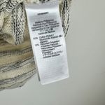 Madewell Crewneck Sweater Vest Striped Knit Cotton Blend Natural Medium NWT Photo 9