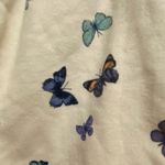 Forever 21 Womens Juniors XS Cozy Shorts Ivory Butterflies Blue Green Purple Photo 1