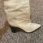 Schutz Womens  Maryana Block Crocodile High Heel Boots Embossed Leather Boot Photo 10