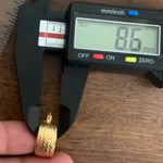 Chic 14k Gold Thick Textured Hoops Photo 5