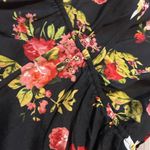 Women’s Small Floral Romper | Anthropologie Ambiance | Stylish & Fun Black Photo 5