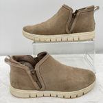 Ryka Rykä Hensley Sneakers Ankle Booties Tan Suede Leather Casual Cushioned Comfort Photo 0