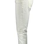 AGOLDE Women's White Skinny Frayed Hem Mid Rise Trousers Denim Jeans Pants 28 Photo 1
