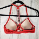 Victoria's Secret NWT Red Shine Strap Full Coverage Push-Up Bikini Top Size 32C Photo 4