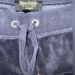 Juicy Couture Vintage  Black Label Velvet Joggers Size Large Navy Y2K Photo 3