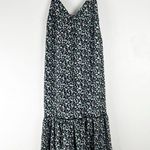 Lulus Way Too Darling Black Floral Spaghetti Straps Lined V-Neck Maxi Dress XL Photo 0