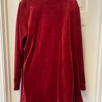 Denim & Co . Red Velvet Shirt Photo 3