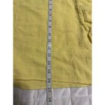 FAVLUX  Cropped Boatneck Cotton Blouse Women's Size Medium Yellow Photo 4
